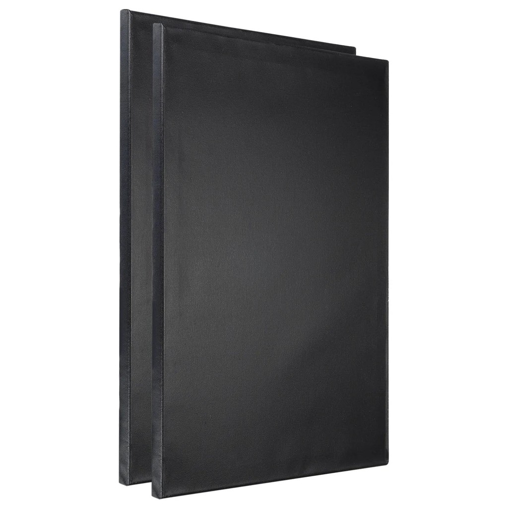 

2/4Pc Black Painting Canvas Panel Rectangle Wood Frame Stretched Blank Artist Canvas Board Panels For Gouache Acrylic Watercolor