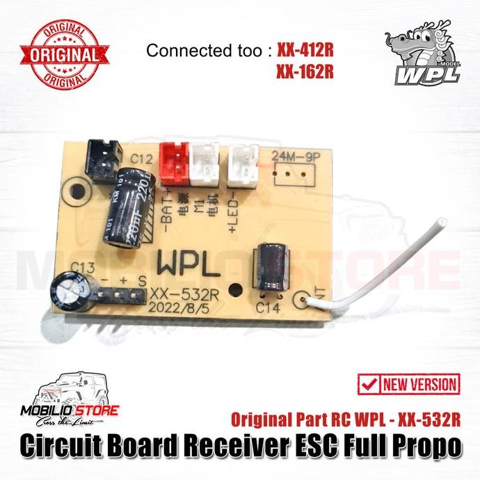 Original Part - Circuit Board Receiver ESC Full Propo RC WPL