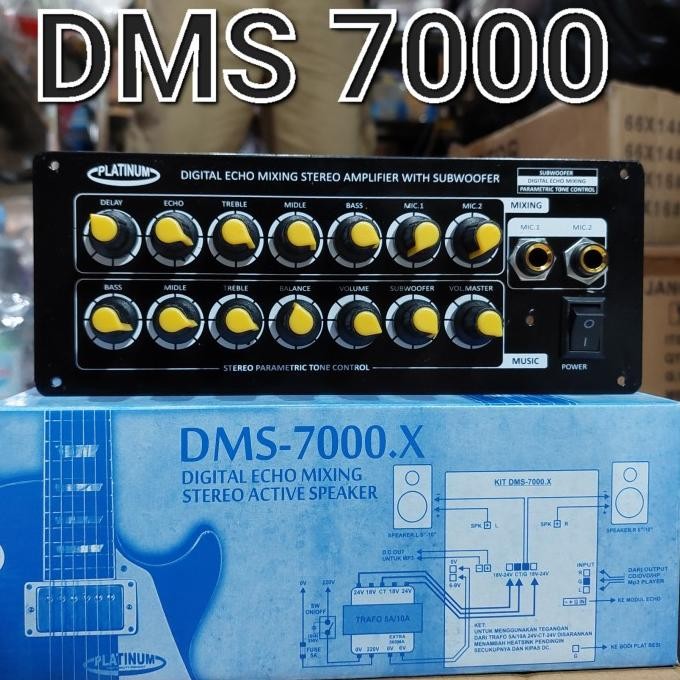 Murah kit pcb mixing speaker aktif echo mic parametrik dms 7000 platinum tojil4 Ayo Beli