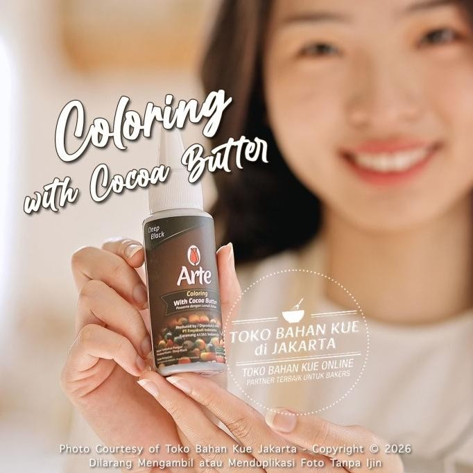

TERSEDIA Tulip ARTE Chocolate Coloring DEEP BLACK Cocoa Butter Pewarna HITAM