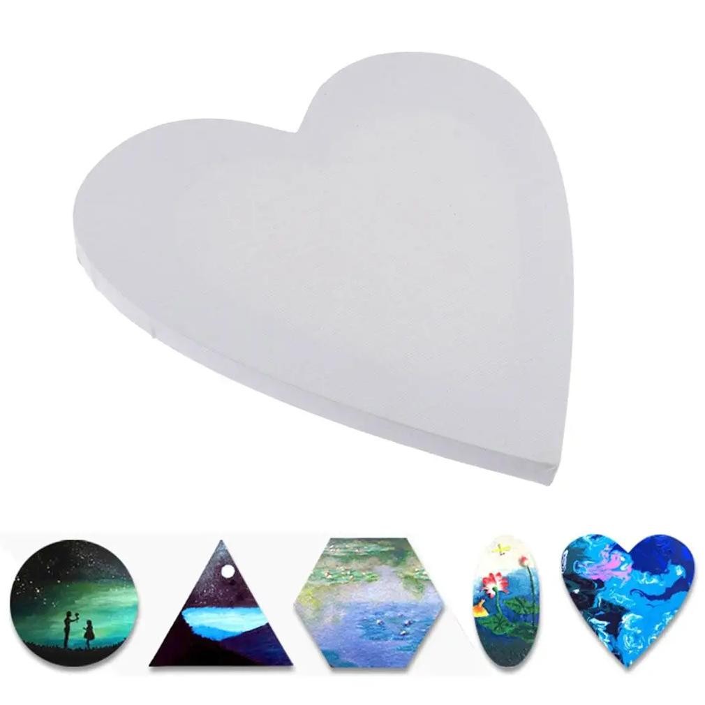 

Canvas Panel Heart Shape Painting Canvas Panels, Great Choice For Kids Drawing And Home Decor & Exhibition Display