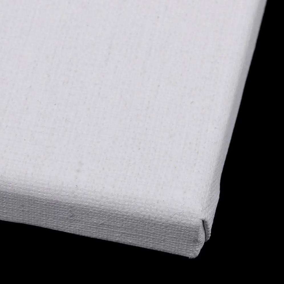 

White Blank Canvas Board Wooden Frame For Oil Acrylic Painting 20X20X1.6Cm