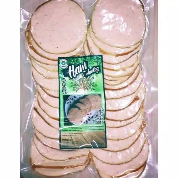

TERSEDIA Ruhuey vegan smoked ham slices 500 gram