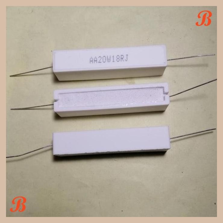 [SRE] 18 ohm Resistor Kapur 20W 20 Watt 18Ohm 18RJ Tahanan Starting Listrik