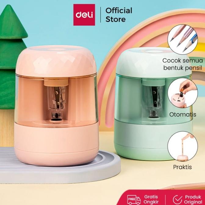 

Deli Rautan Pensil Elektrik Otomatis / Electric Pencil Sharpener VA100