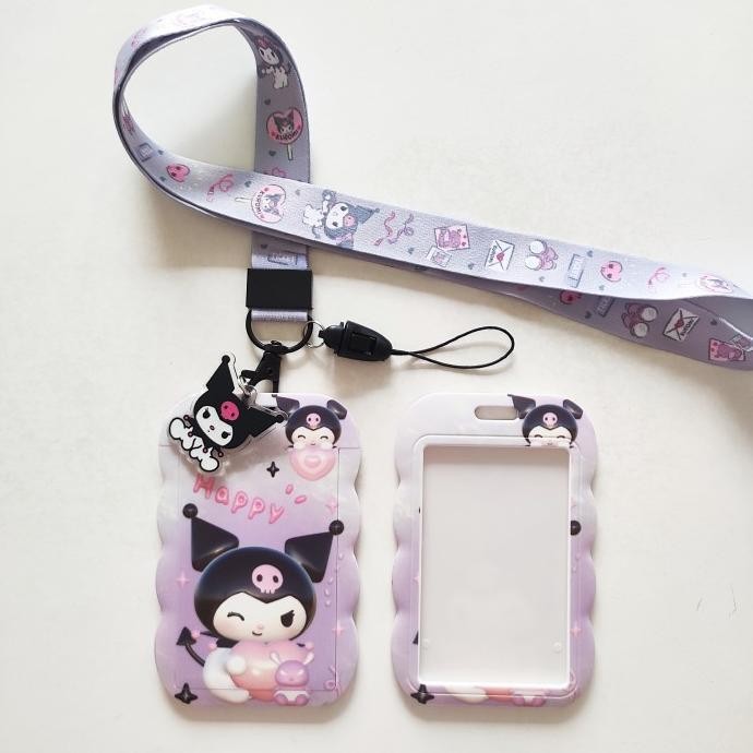 

ID Card Holder Name Tag Lanyard / Kalung Kartu Cute Sanrio Mascot 6 murah