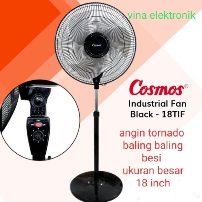 ready kipas angin stand fan cosmos 18 tif kipas tornado 18 inch besi