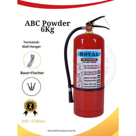 TERBARU APAR / ALAT PEMADAM API RINGAN / TABUNG PEMADAM KEBAKARAN 6 KG