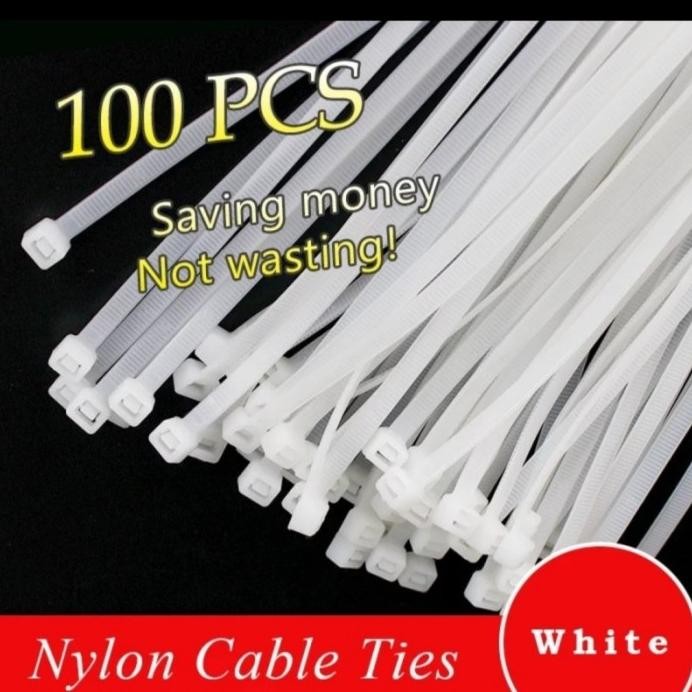 

Kabel Ties Ukuran 10 20 25 30 Cm Putih Ukuran 3.6 dan 4.8 murah