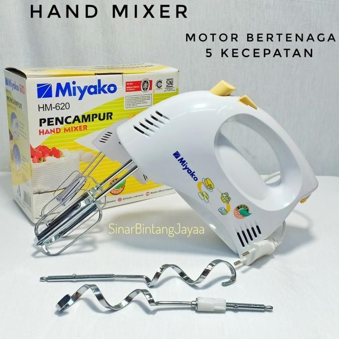 Baru MIYAKO HAND MIXER MIYAKO HM 620 MIXER TANGAN/ HAND MIXER TANGAN MIYAKO