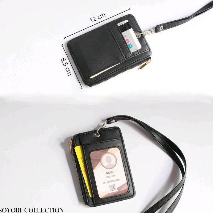

ID card holder lanyard ZIPPER pastel SID001 ktp card cover lucu murah