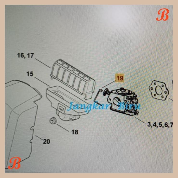 [JRB] CHOKE ROD KAWAT CUK MS-250 STIHL ORIGINAL