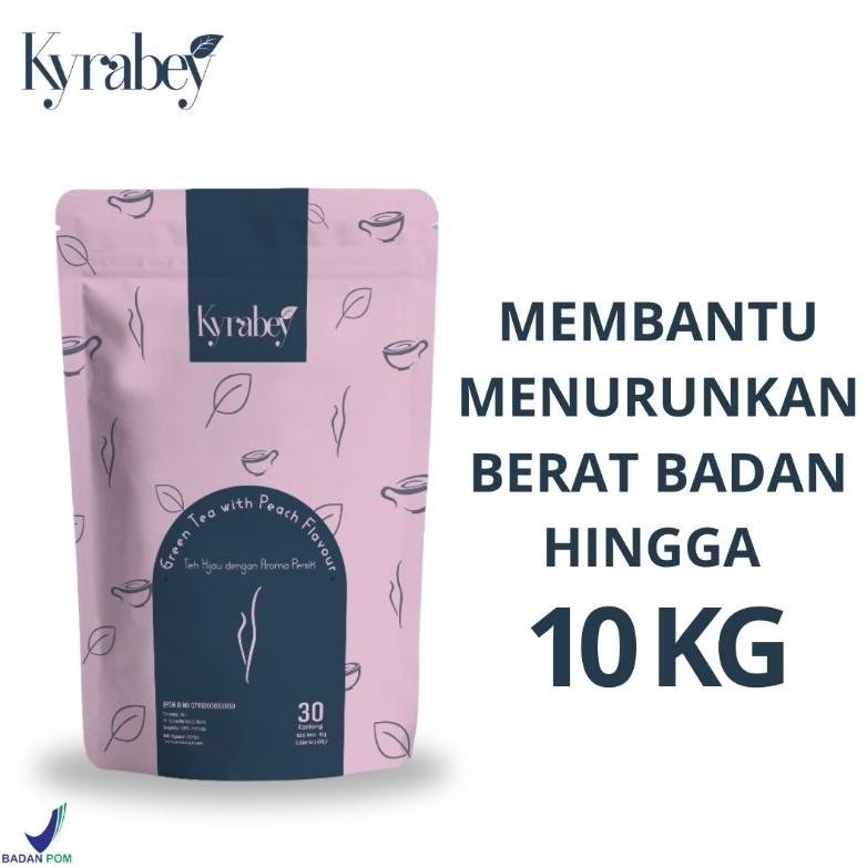 

KYRABEY SLIM TEA | TEH PELANGSING HERBAL ALAMI | TEH HIJAU AROMA PERSIK