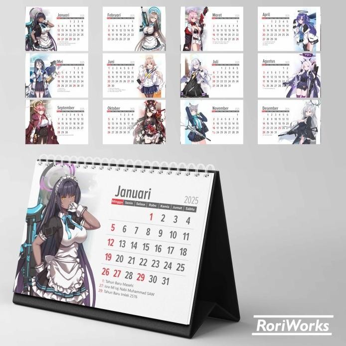 

Kalender Meja 2025 - Blue Archive murah