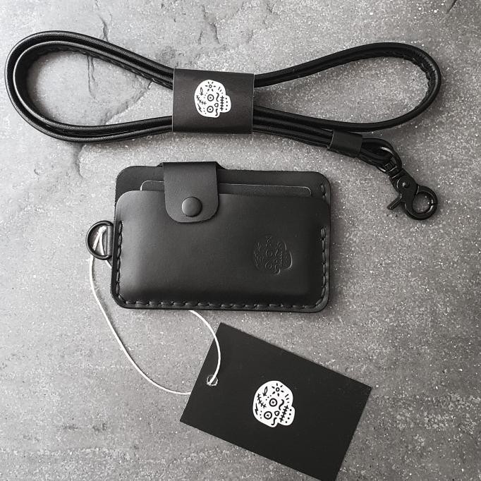 

BDS METROLINE , Full Leather Wallet Lanyard ID card Holder murah