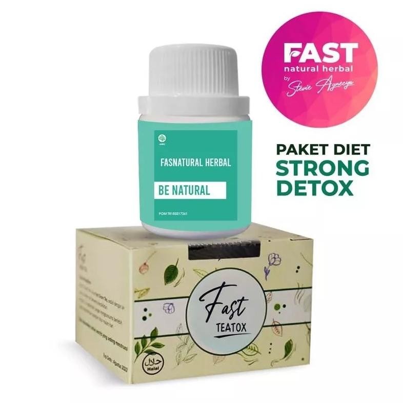 

FASTNATURALHERBAL paket Strong + Teh Hijau teatox slimming