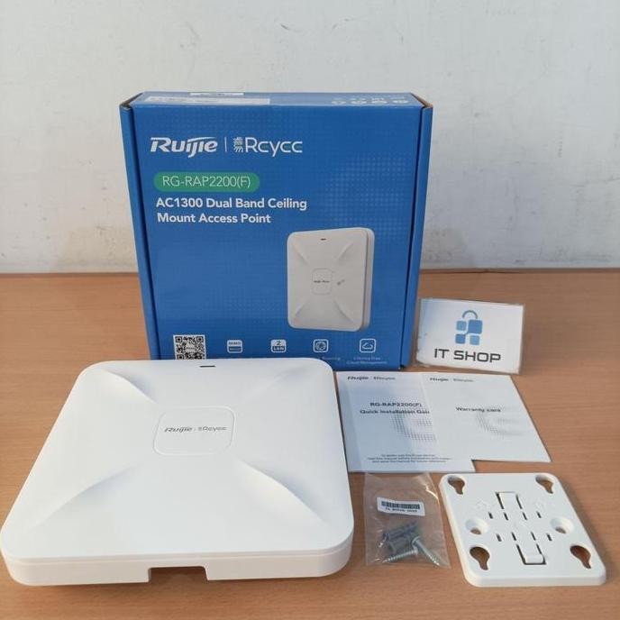 Murah RUIJIE RG-RAP2200(F) Reyee Wi-Fi 5 PoE Ceiling Access Point Non COD