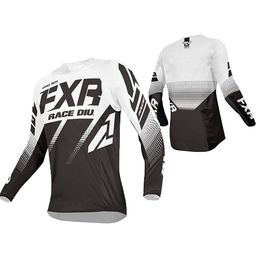 Premium Baju Jersey Sepeda Downhill Motocross Jersey Motorcross / Jersey Mtb Fxr Moto White Jersey H