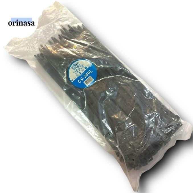 

Cable Ties Kabel Ties Nylon Fort 7,6x300mm 30cm 100pcs Hitam Tebal murah