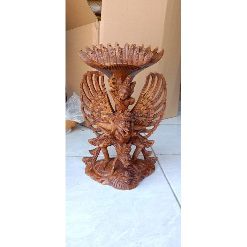 Living Patung Garuda Wisnu Kencana 30 Cm - Patung Gwk Kayu - Patung Garuda Wisnu - Patung Garuda Bal