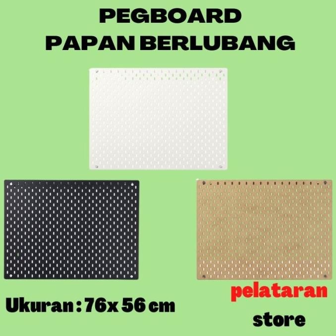 

NEW Pegboard Papan Berlubang Dinding 76 x 56 cm