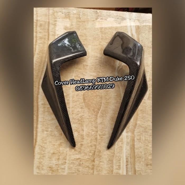 Cover HeadLamp Carbon Kevlar Motor KTM Duke 250 Import Premium