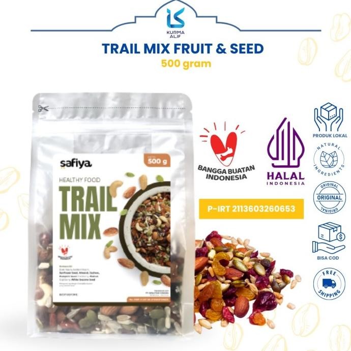 

Murah Trail Mix Safiya 500 Gr Berry Nut And Seed Original Cemilan Sehat Enak