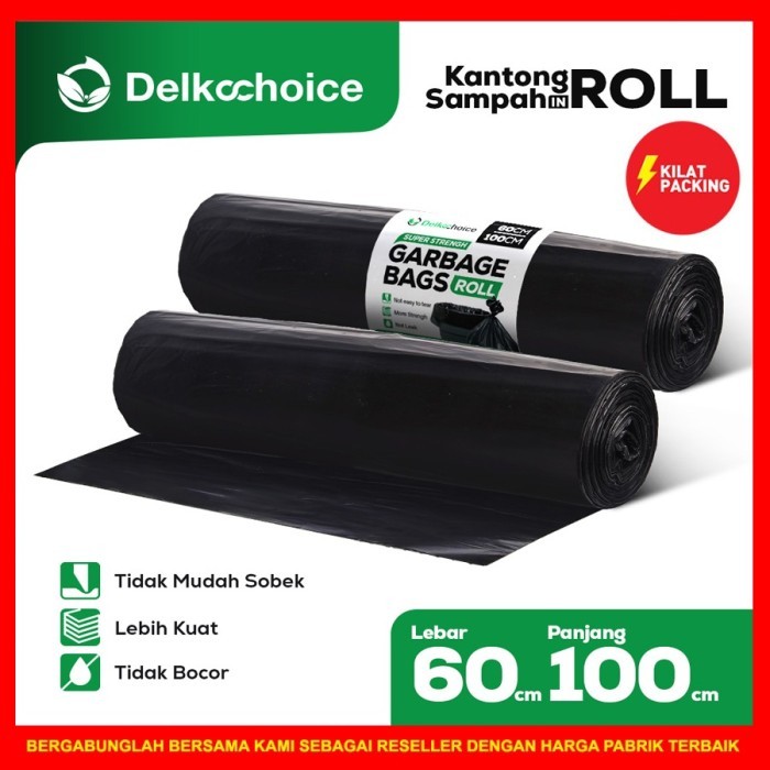 PREMIUM Trash bag Kantong plastik sampah roll tebal kantong sampah roll 60x100