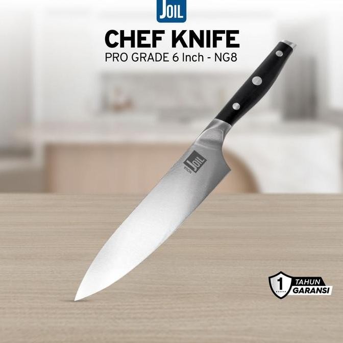 Joil Pisau Dapur Utility Knife Baja 15 cm Stainless Steel Full Tang Ketajaman Tahan Lama Kitchenware