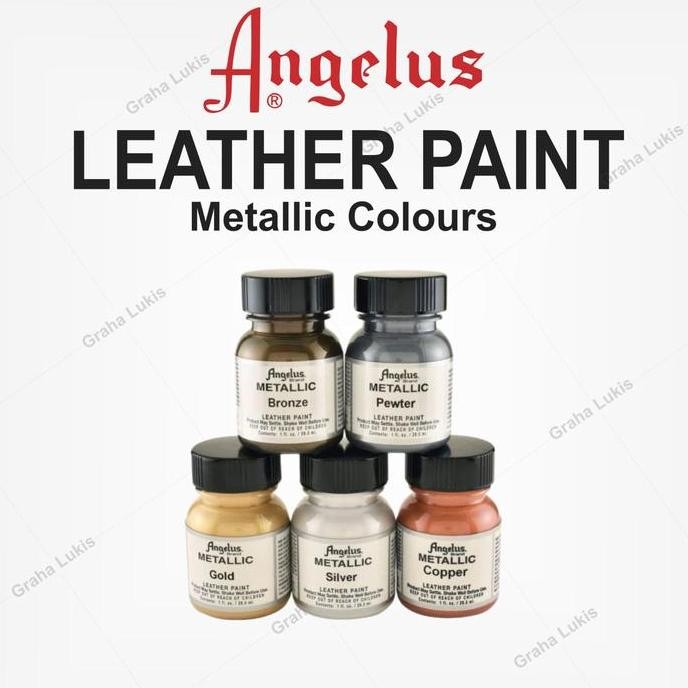 

NEW Angelus - Acrylic Leather Paints Metallic Colours 29.5ml