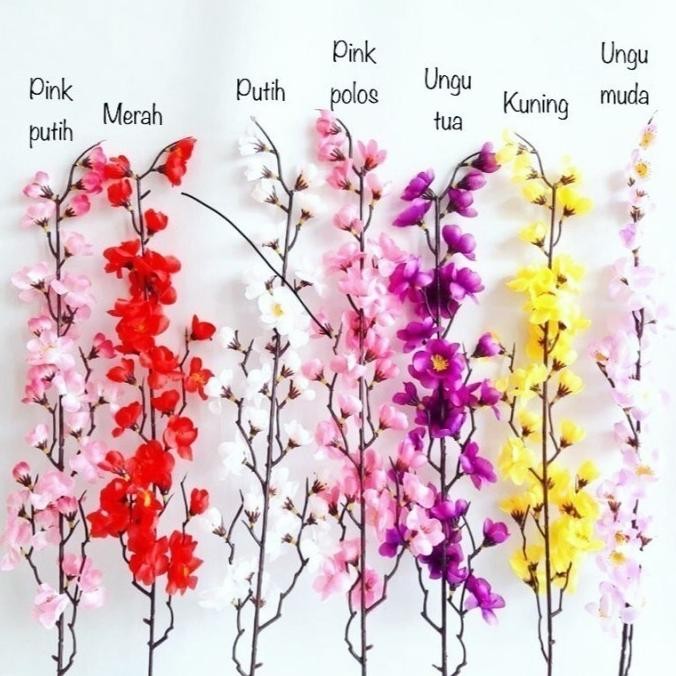 Produk Baru Bunga Sakura Plastik Harga Per Satu 1 Lusin