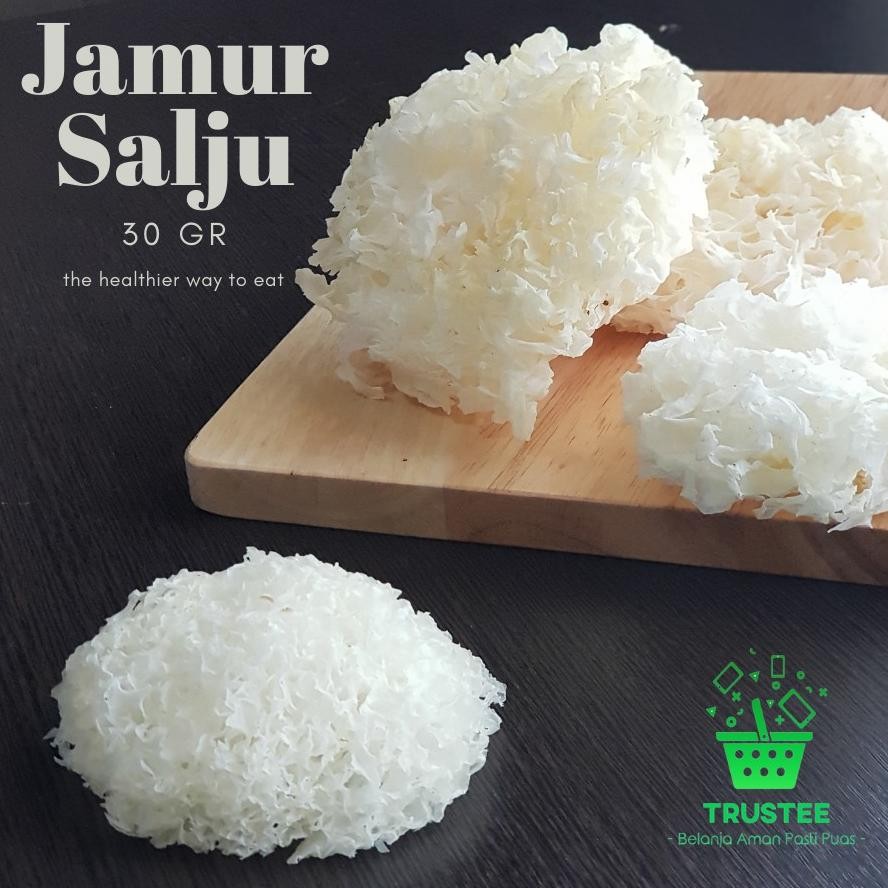 

Mega Sale Jamur Putih Salju Kering / Es / Bai Mu Er / Dried White Fungus 30Gr (Klik 15Pcs = Utuh 500Gr)