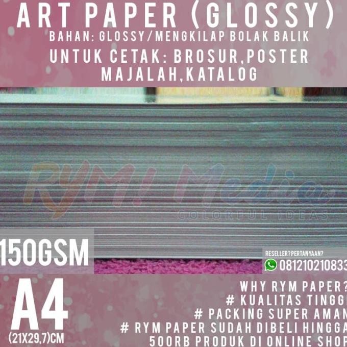 

Kertas Art Paper 150Gsm A4 (1 Rim/500 Lembar) Terbaru