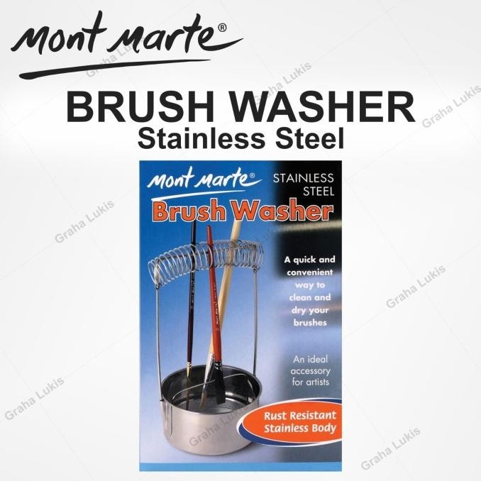 

TERMURAH - Mont Marte Brush Washer - Stainless Steel