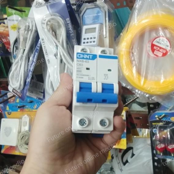 Terjangkau Mcb Chint 2Phase 2Pole 6 10 16 20 25 32 40 50 63 Chat Ampere Yg Dibeli