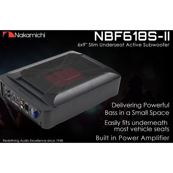 New Sub Kolong Nakamichi NBF168S / Subwoofer Aktif Kolong Nakamichi