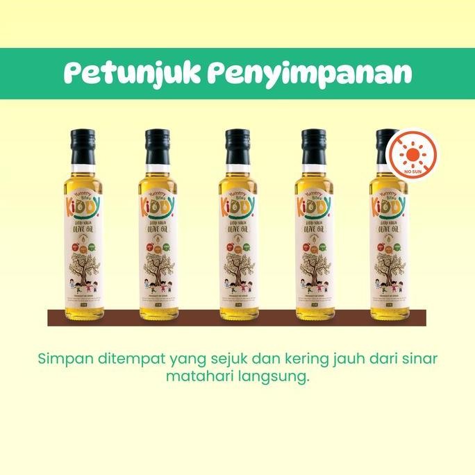 

[NIKITA WILLY EXCLUSIVE] Yummy Bites Kiddy Extra Virgin Olive Oil EVOO 250ml/ Minyak Zaitun Bayi dan Anak HNT
