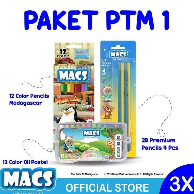 

Terbaru Paket PTM1 MACS Pensil 2B Pensil Warna Crayon
