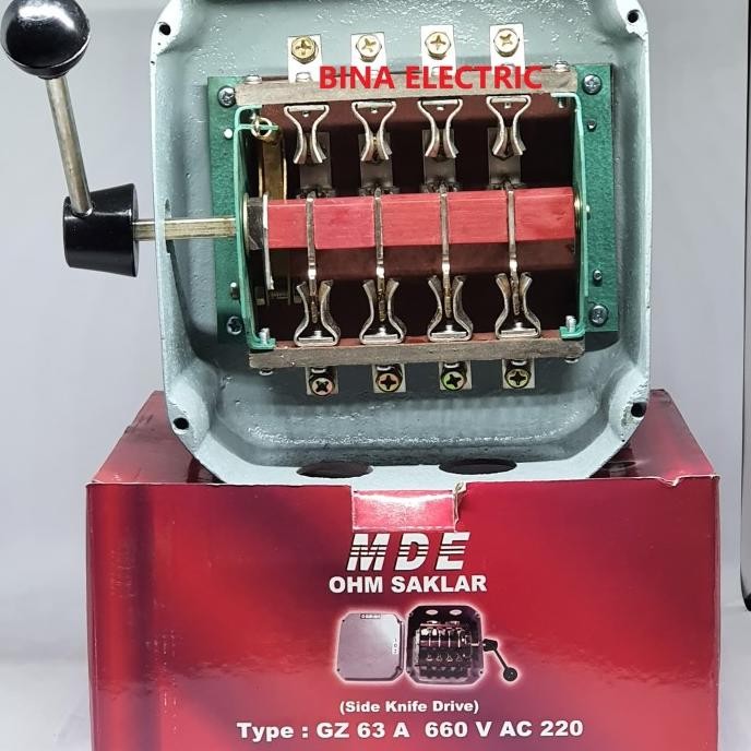 Diskon Ohm Saklar Mde Gz 4P 63A Side Drive / Cos Mde Gz 4 Phase 63 Ampere