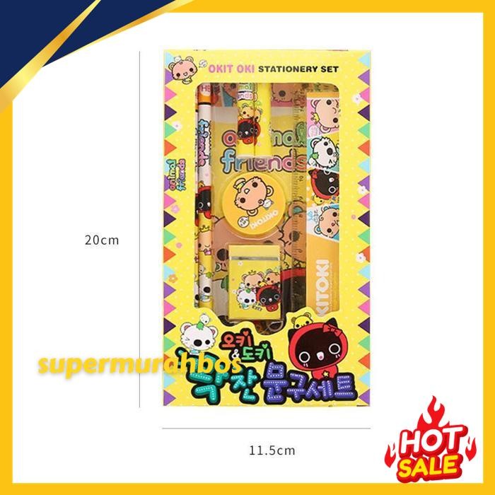 

PAOPAO ALAT TULIS SET OKIT OKI 5 IN 1 LENGKAP ANIMAL FRIENDS CARTOON ANIMAL FRIENDS CUTE TERBAIK !!