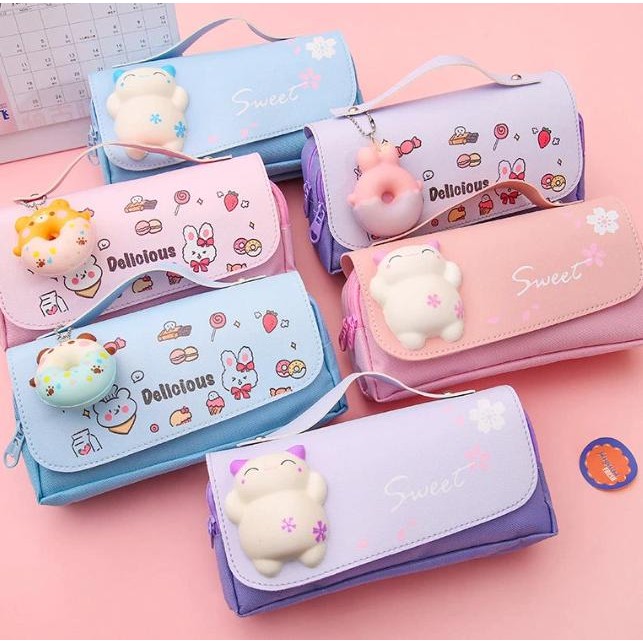 

Terbaru Tempat Kotak Pensil Anak Karakter Lucu unik 3D Waterproof CS04