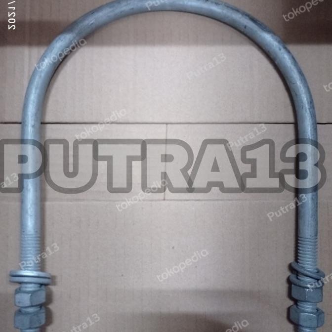 KLEM U BOLT HOTDIP GALVANIS BESI 12MM X 8 INCH