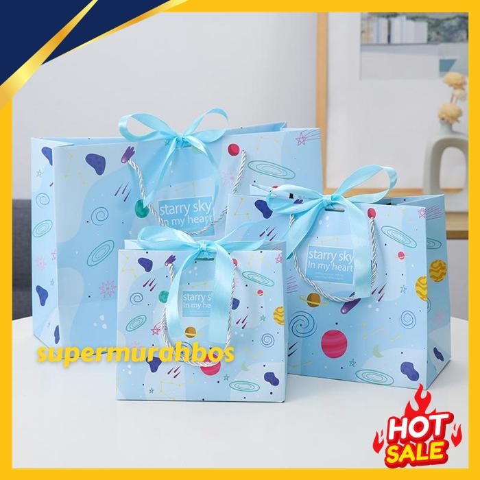 

PAOPAO GIFT BAG STARRY SKY CUTE CHARACTER PAPER BAG GOODIE BAG PREMIUMM GRATIS ONGKIR !!