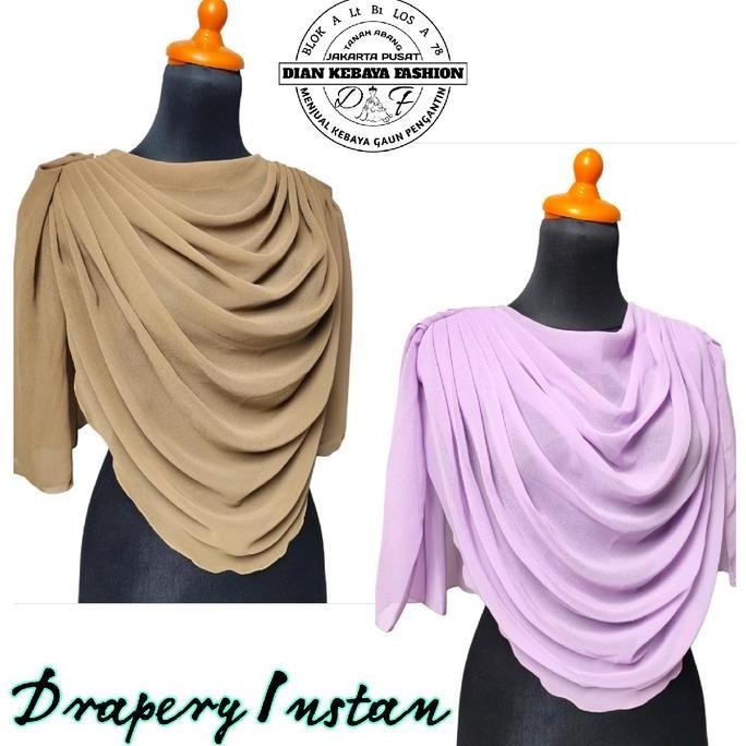 Drapery Hijab Instan / Drapery Hijab Tempel / Drapery Dada Instan / Drapery Instan Malaysia / Draper