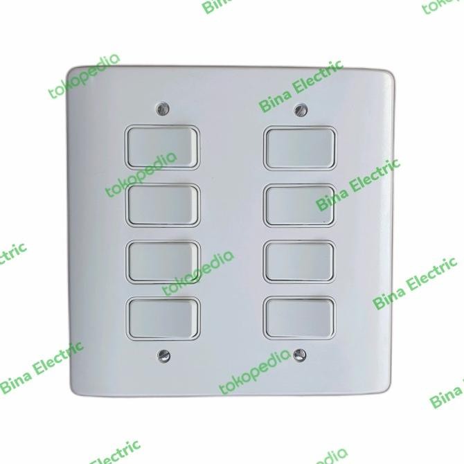 Diskon Saklar Mk Gridswitch 8 Gang K3683Whi Sakelar Mk Grid Switch 8Gang
