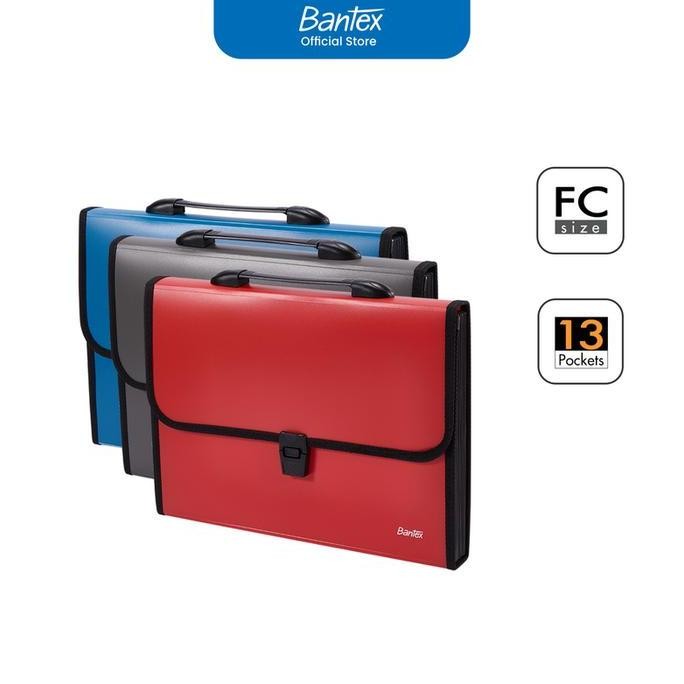 

Diskon! Bantex Map Harmonika / Expanding File Folio 13 Pembatas Warna Klasik BF1502 Stationery