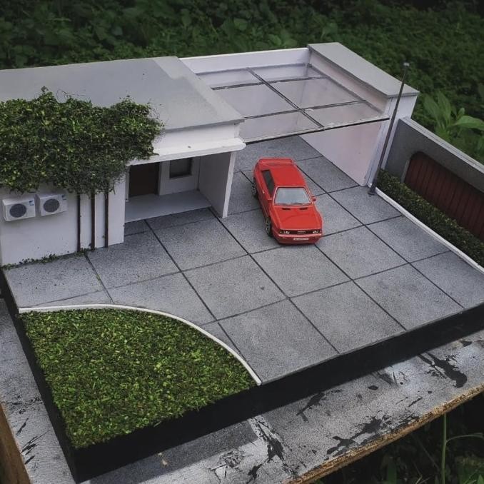 diorama rumah minimalis v2