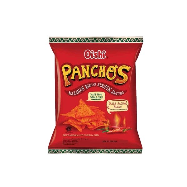 

OISHI PANCHOS JAGUNG PEDAS 145 GR