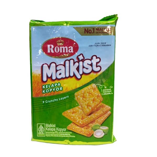 ROMA MALKIST KELAPA KOPYOR 200 GR