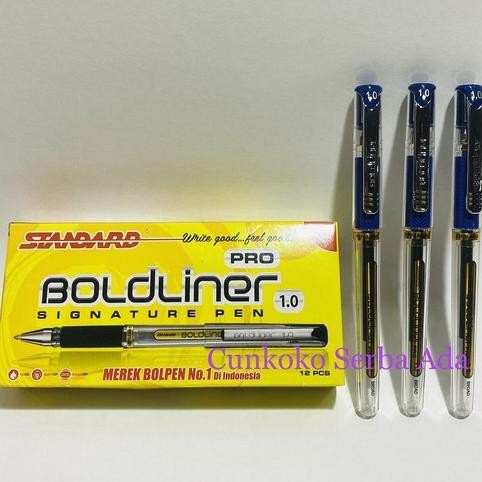 

Tersedia Standard Boldliner Pro Signature Pen Pulpen Pena 1.0 Mm